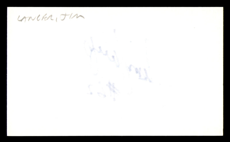 Jim Langer Autographed 3x5 Index Card Miami Dolphins SKU #248523