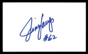 Jim Langer Autographed 3x5 Index Card Miami Dolphins SKU #248524