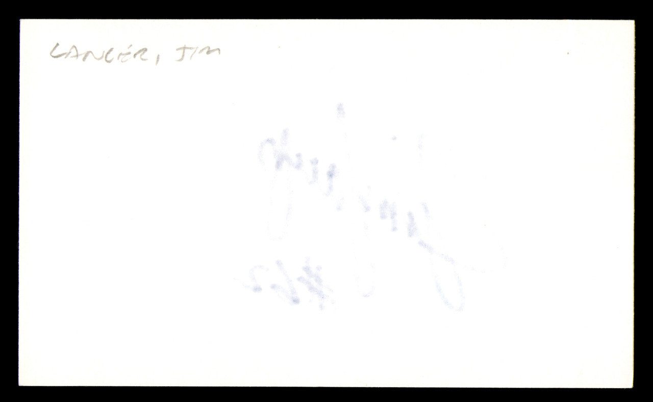 Jim Langer Autographed 3x5 Index Card Miami Dolphins SKU #248524