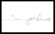 Tommy McDonald Autographed 3x5 Index Card Philadelphia Eagles SKU #248527