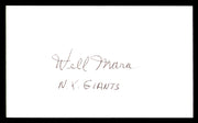 Wellington Well Mara Autographed 3x5 Index Card New York Giants Owner SKU #248532