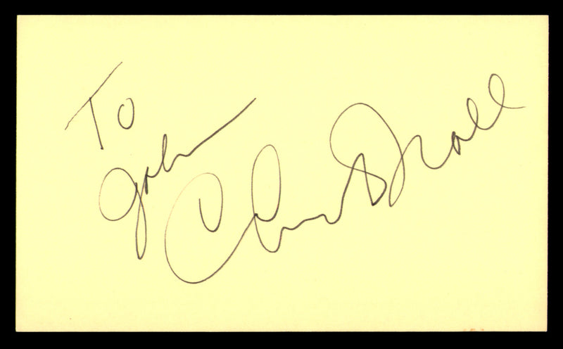 Chuck Noll Autographed 3x5 Index Card Pittsburgh Steelers "To John" SKU #248537