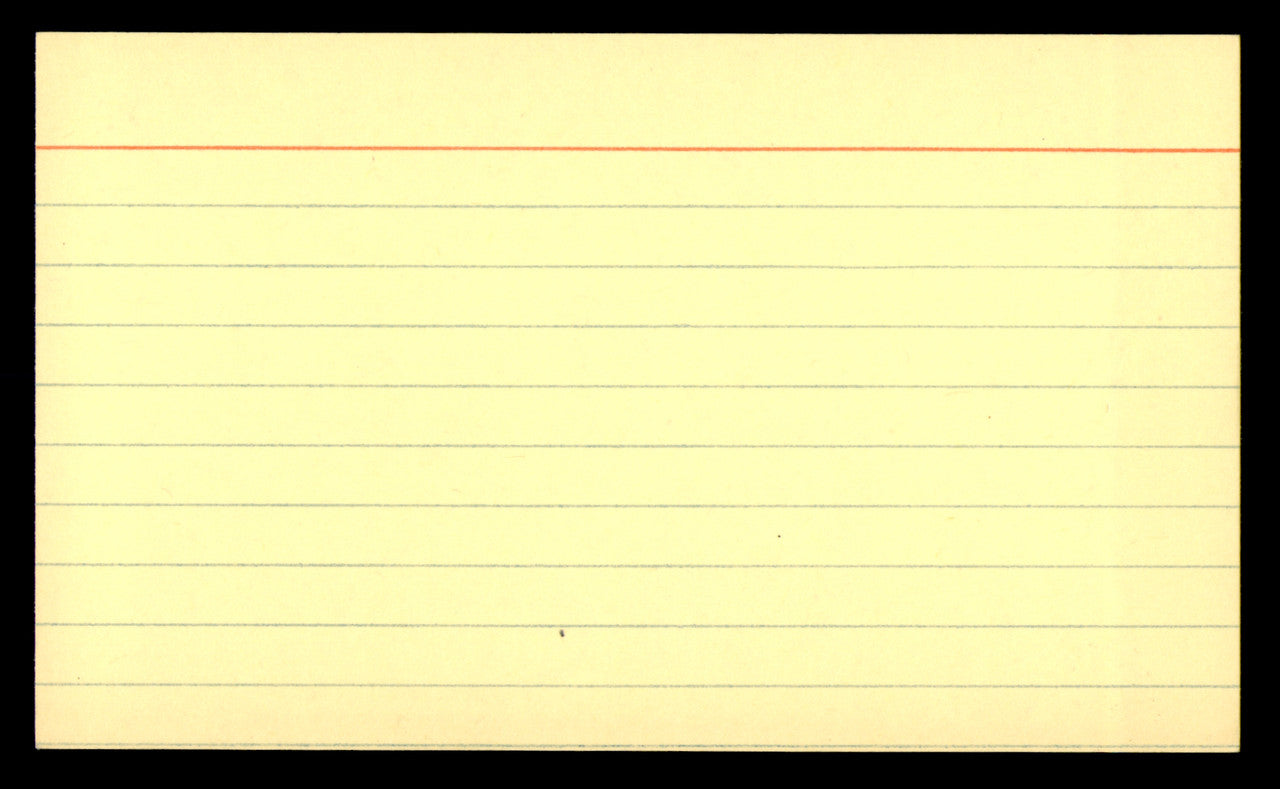 Chuck Noll Autographed 3x5 Index Card Pittsburgh Steelers "To John" SKU #248537