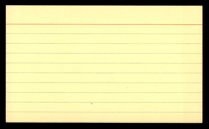 Chuck Noll Autographed 3x5 Index Card Pittsburgh Steelers "To John" SKU #248537