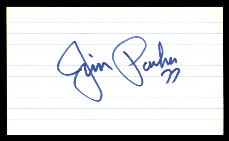 Jim Parker Autographed 3x5 Index Card Baltimore Colts SKU #248541