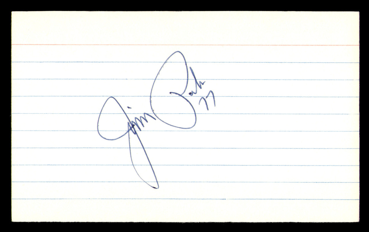 Jim Parker Autographed 3x5 Index Card Baltimore Colts SKU #248542