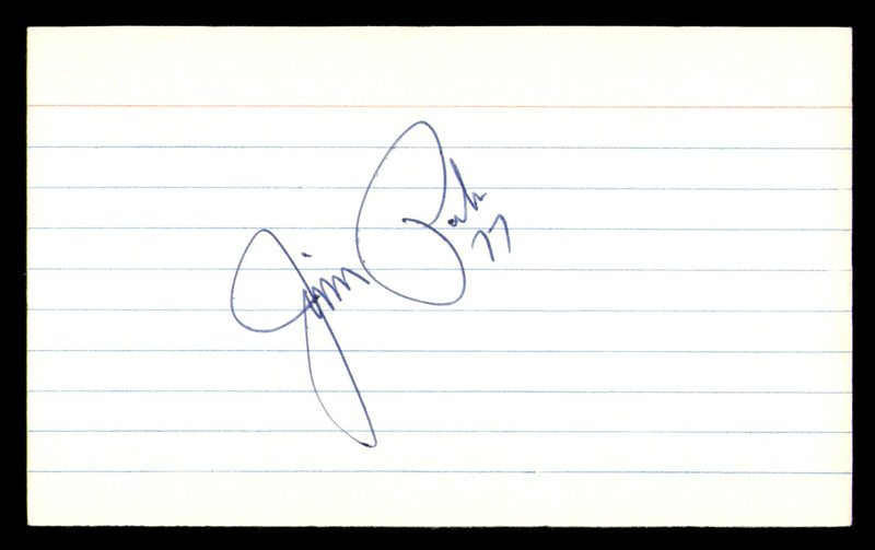 Jim Parker Autographed 3x5 Index Card Baltimore Colts SKU #248542