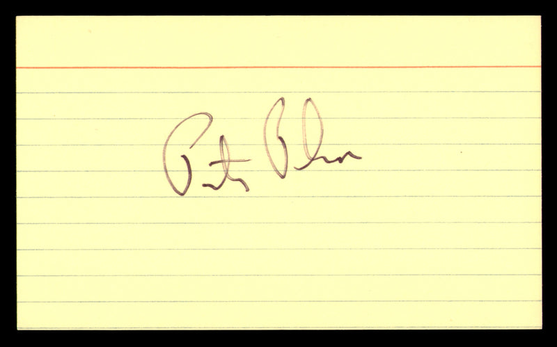 Pete Pihos Autographed 3x5 Index Card Philadelphia Eagles SKU #248544