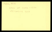 Pete Pihos Autographed 3x5 Index Card Philadelphia Eagles SKU #248544