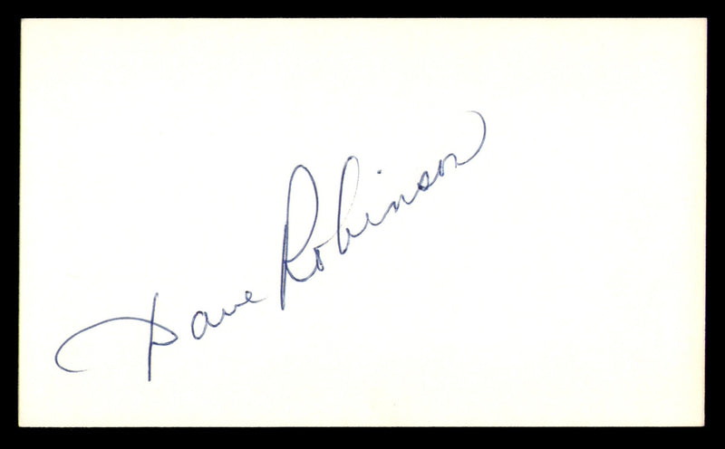 Dave Robinson Autographed 3x5 Index Card Green Bay Packers SKU #248547