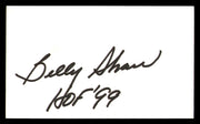 Billy Shaw Autographed 3x5 Index Card Buffalo Bills "HOF 99" SKU #248553