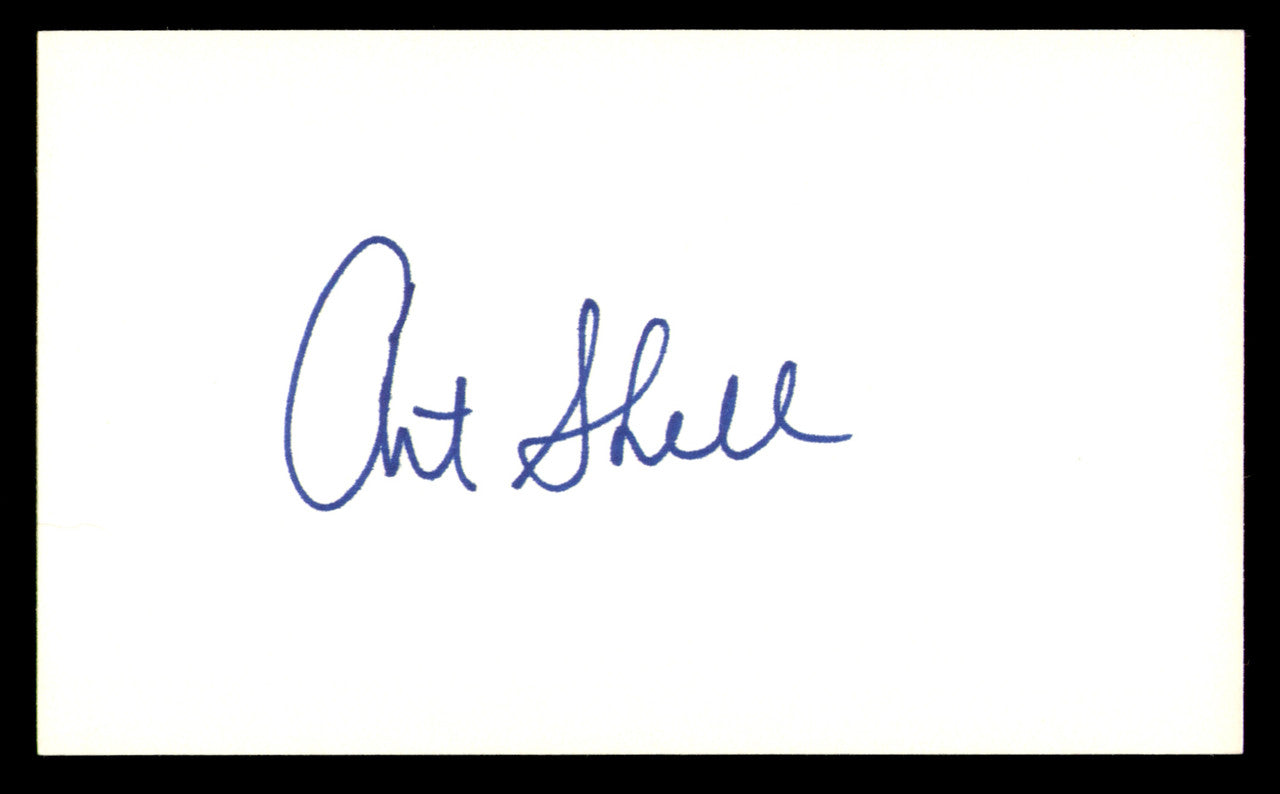 Art Shell Autographed 3x5 Index Card Oakland Raiders SKU #248555