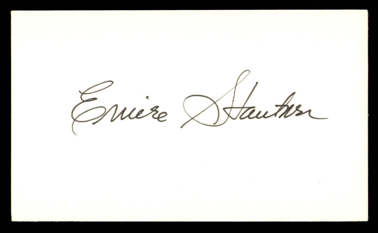 Ernie Stautner Autographed 3x5 Index Card Pittsburgh Steelers SKU #248561