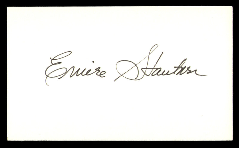 Ernie Stautner Autographed 3x5 Index Card Pittsburgh Steelers SKU #248561