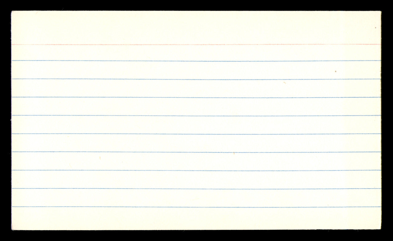 Ernie Stautner Autographed 3x5 Index Card Pittsburgh Steelers SKU #248561