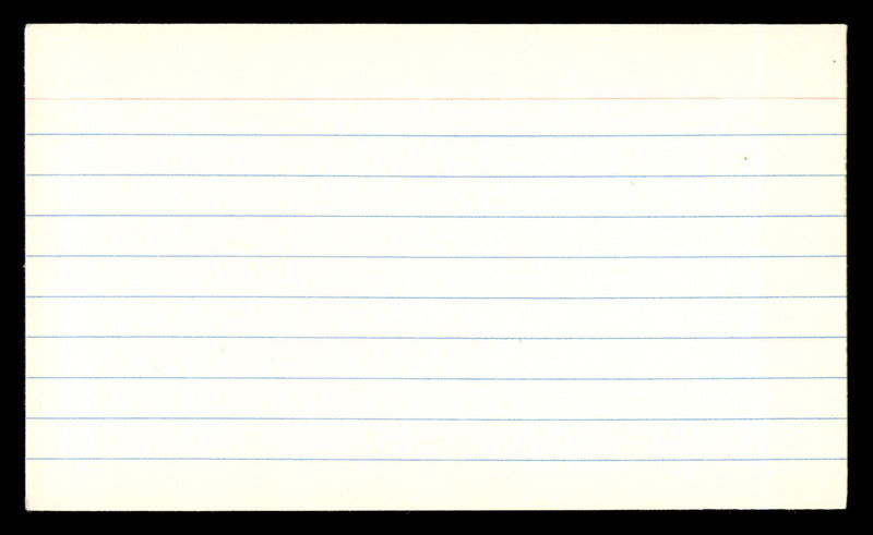 Ernie Stautner Autographed 3x5 Index Card Pittsburgh Steelers SKU #248561