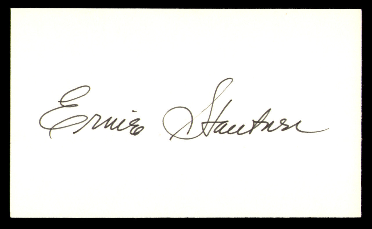 Ernie Stautner Autographed 3x5 Index Card Pittsburgh Steelers SKU #248562