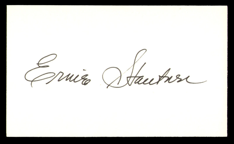 Ernie Stautner Autographed 3x5 Index Card Pittsburgh Steelers SKU #248562