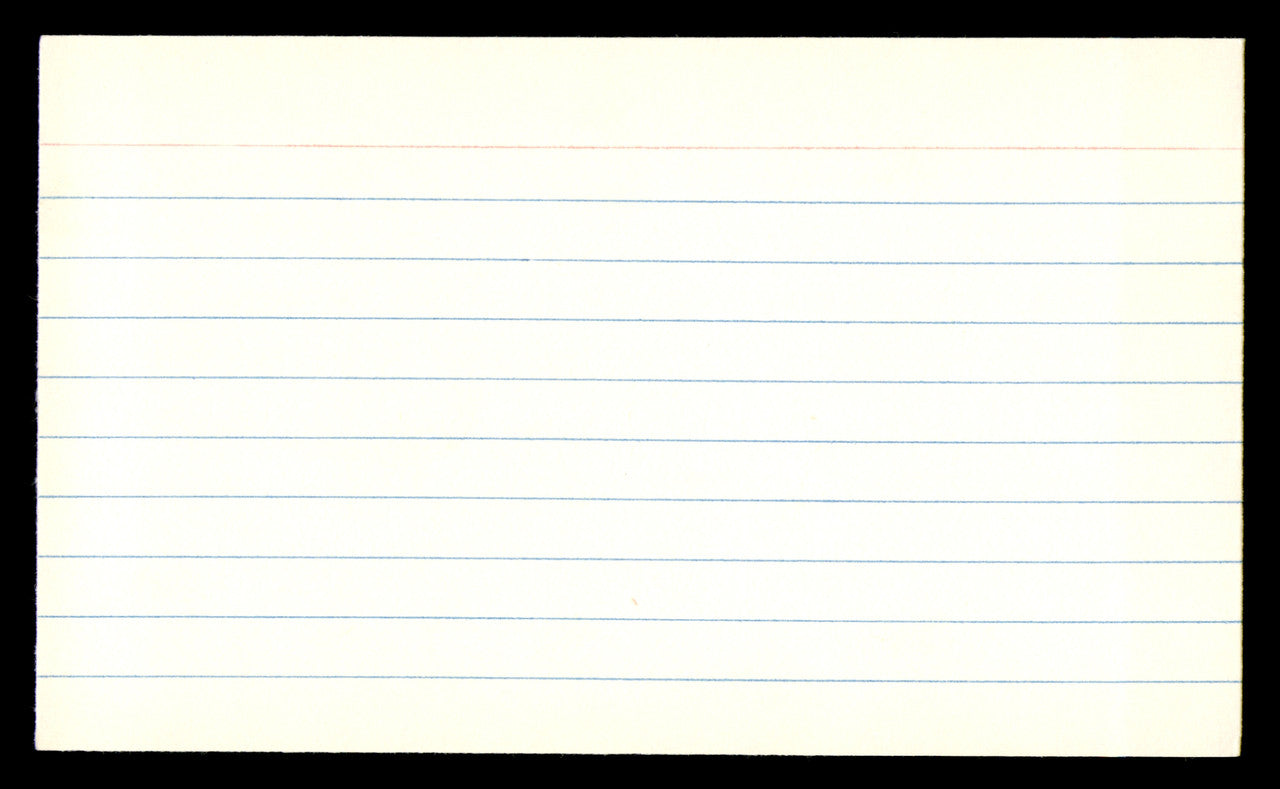 Ernie Stautner Autographed 3x5 Index Card Pittsburgh Steelers SKU #248562