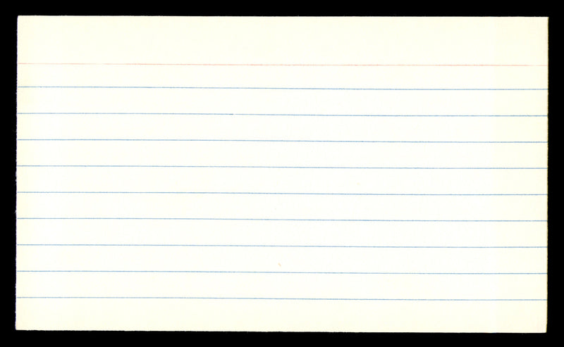 Ernie Stautner Autographed 3x5 Index Card Pittsburgh Steelers SKU #248562