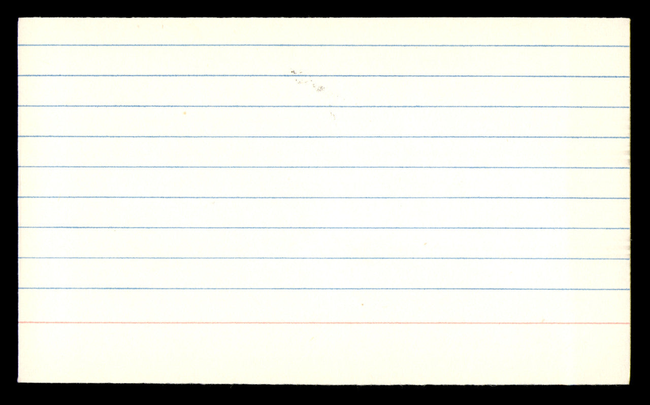 Charley Taylor Autographed 3x5 Index Card Washington Redskins SKU #248565