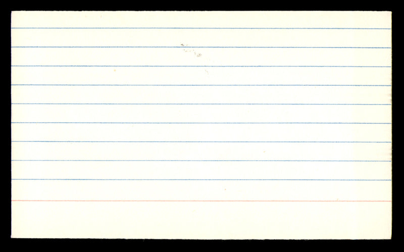 Charley Taylor Autographed 3x5 Index Card Washington Redskins SKU #248565