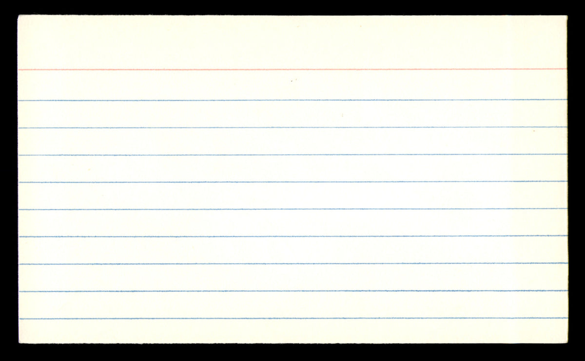 Charley Taylor Autographed 3x5 Index Card Washington Redskins SKU #248566