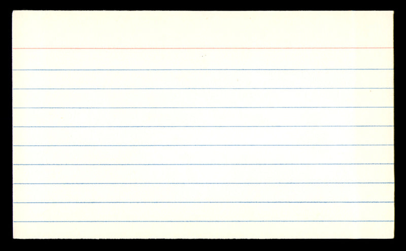 Charley Taylor Autographed 3x5 Index Card Washington Redskins SKU #248566