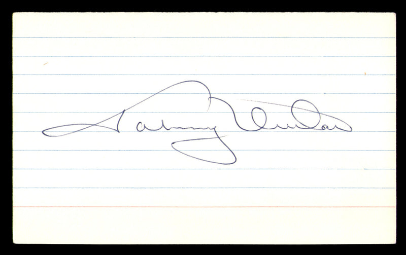 Johnny Unitas Autographed 3x5 Index Card Baltimore Colts SKU #248568