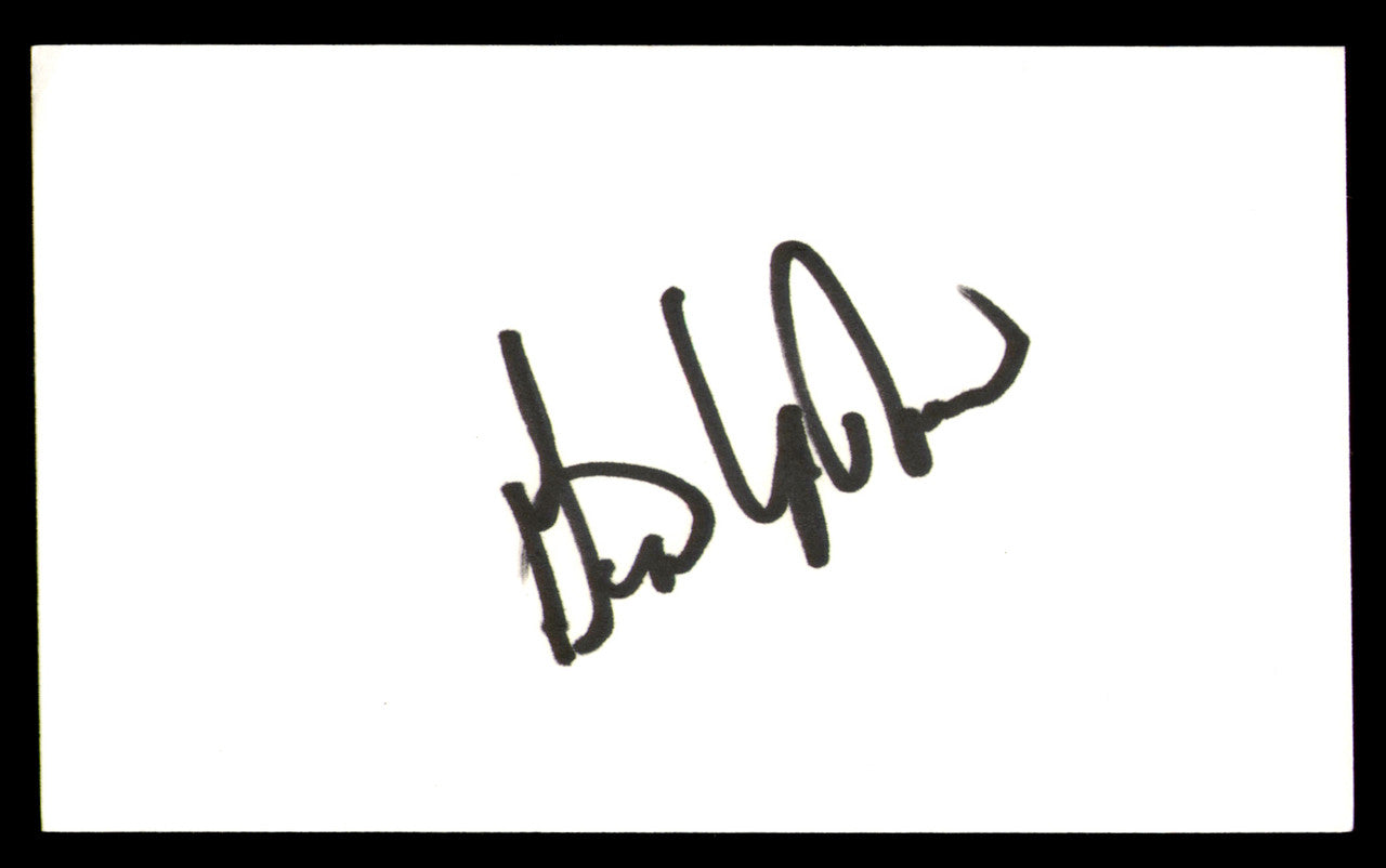 Gene Upshaw Autographed 3x5 Index Card Oakland Raiders SKU #248570