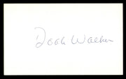 Doak Walker Autographed 3x5 Index Card Detroit Lions SKU #248571