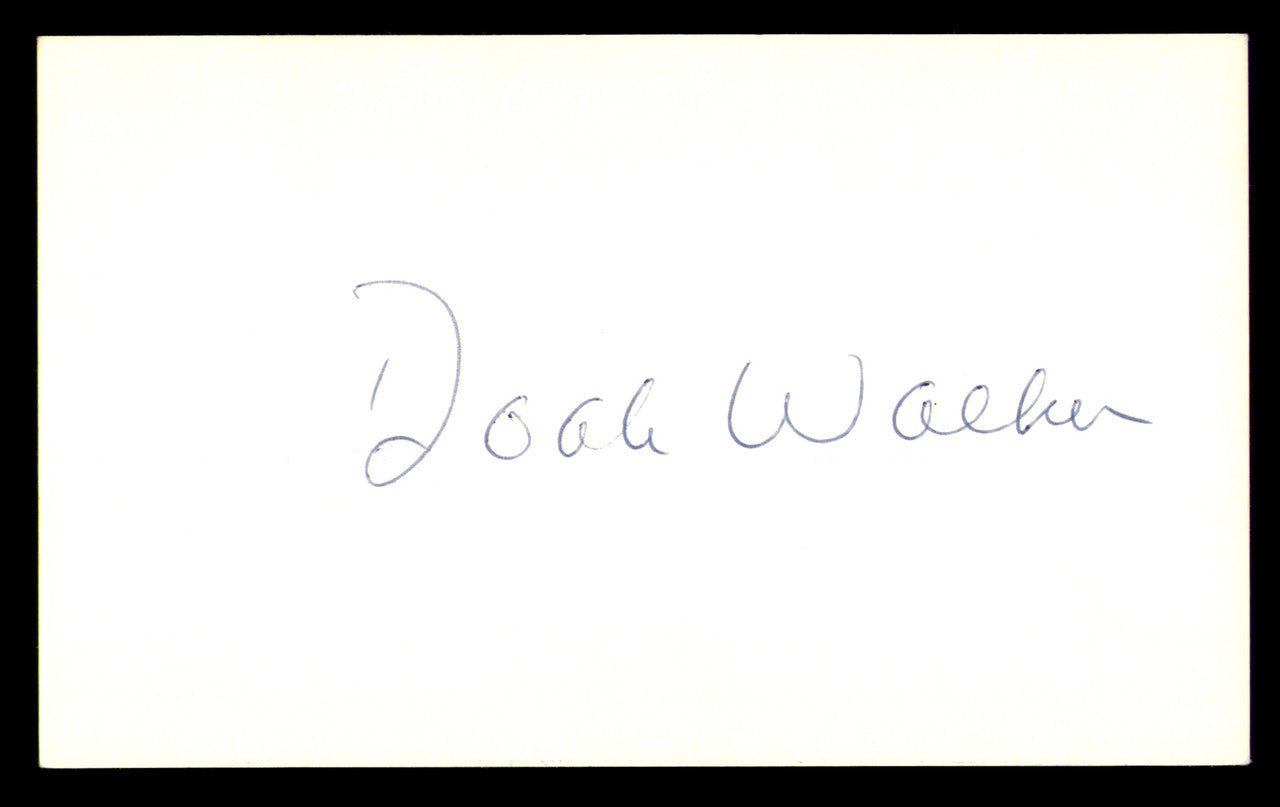 Doak Walker Autographed 3x5 Index Card Detroit Lions SKU #248571