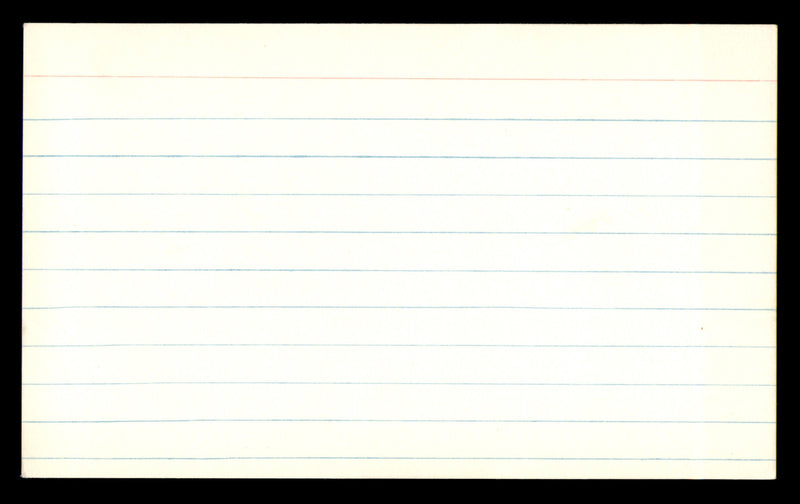 Doak Walker Autographed 3x5 Index Card Detroit Lions SKU #248571