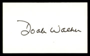 Doak Walker Autographed 3x5 Index Card Detroit Lions SKU #248572