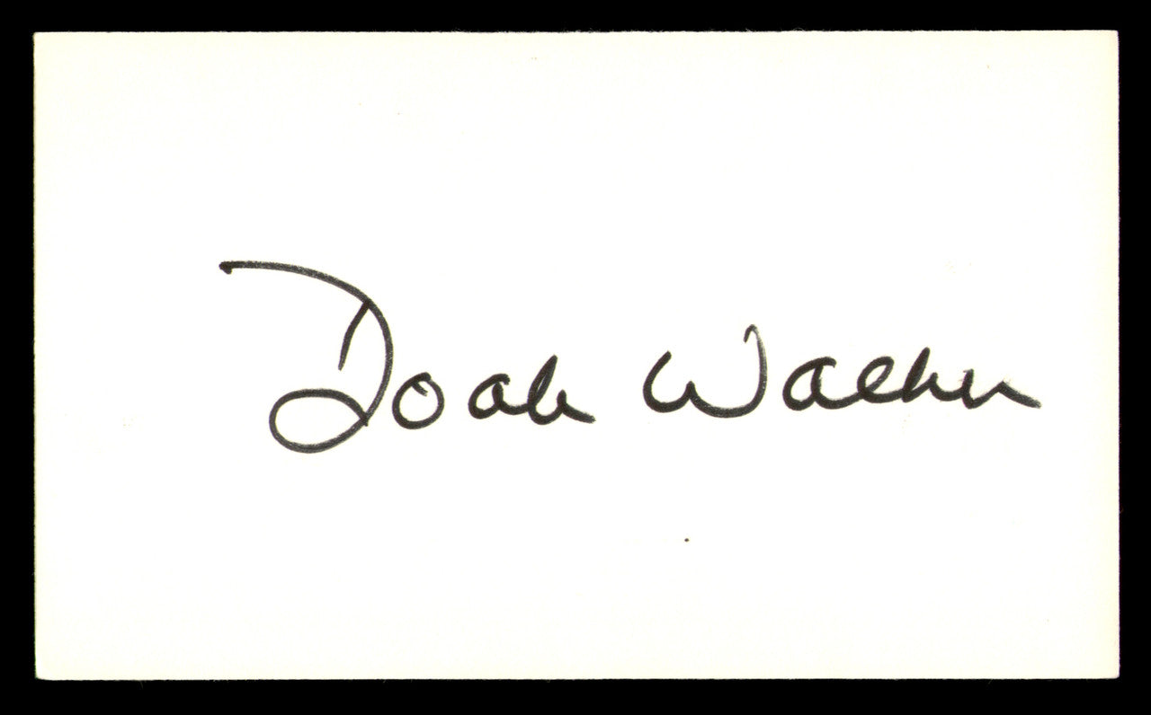 Doak Walker Autographed 3x5 Index Card Detroit Lions SKU #248572