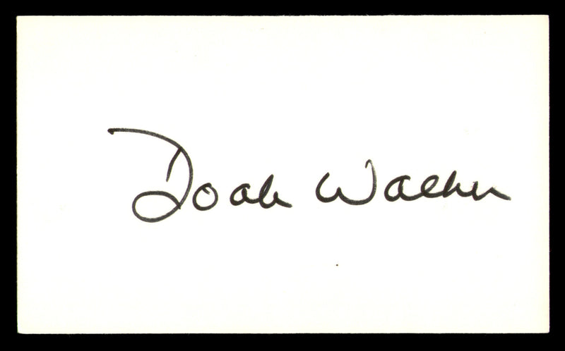 Doak Walker Autographed 3x5 Index Card Detroit Lions SKU #248572
