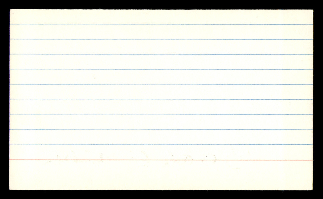 Doak Walker Autographed 3x5 Index Card Detroit Lions SKU #248572