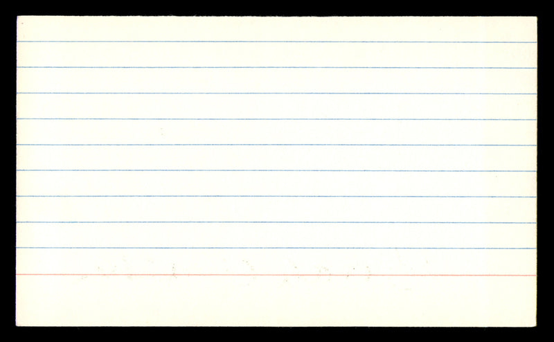 Doak Walker Autographed 3x5 Index Card Detroit Lions SKU #248572