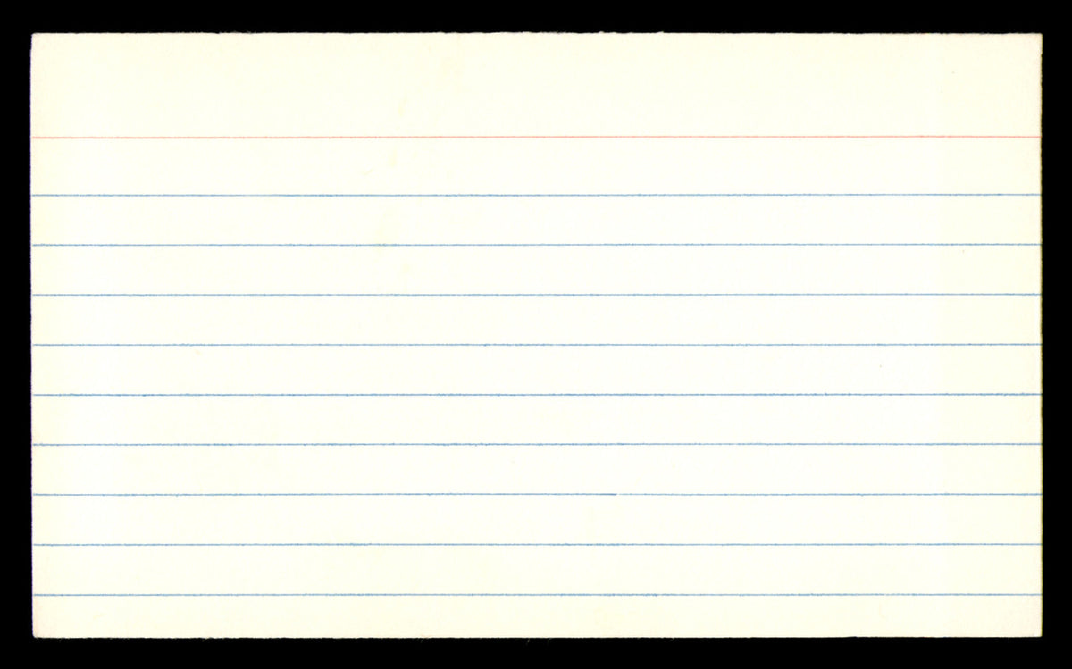 Arnie Weinmeister Autographed 3x5 Index Card New York Giants SKU #248575