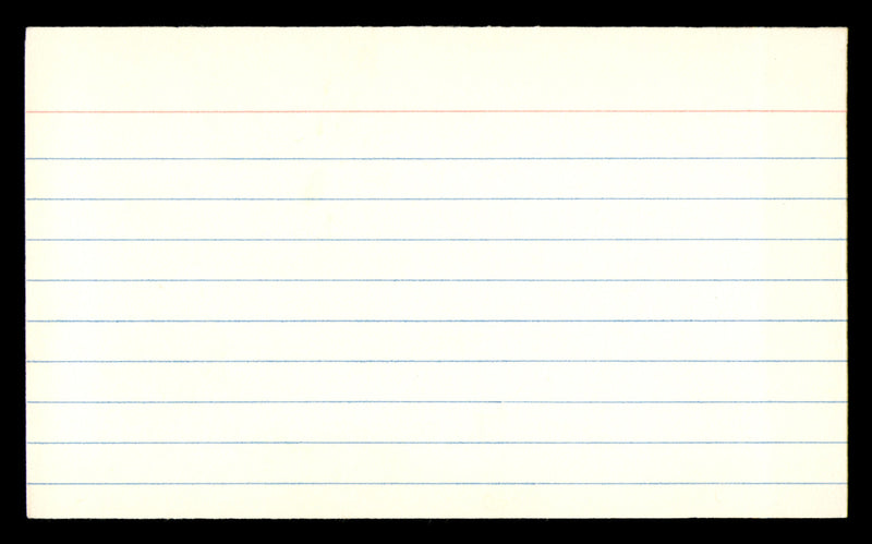 Arnie Weinmeister Autographed 3x5 Index Card New York Giants SKU #248575