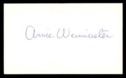 Arnie Weinmeister Autographed 3x5 Index Card New York Giants SKU #248576