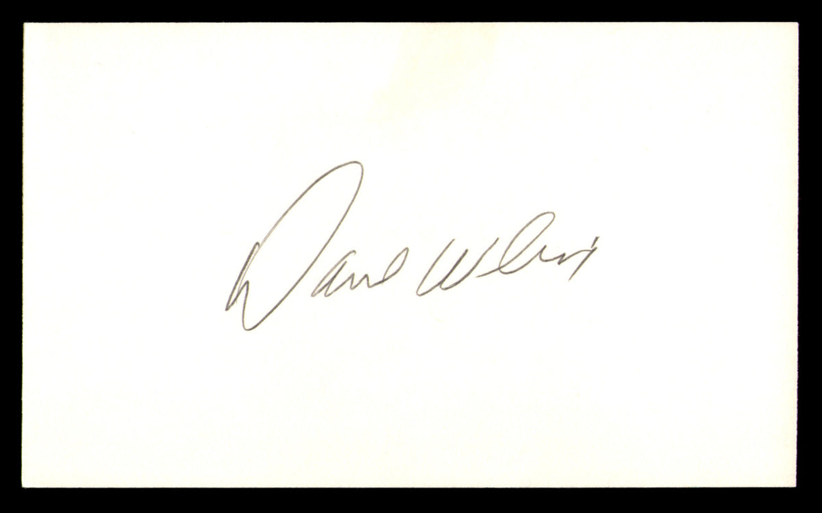 Dave Wilcox Autographed 3x5 Index Card San Francisco 49ers SKU #248577