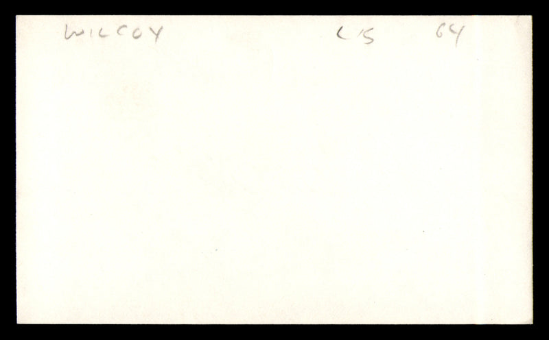 Dave Wilcox Autographed 3x5 Index Card San Francisco 49ers SKU #248577