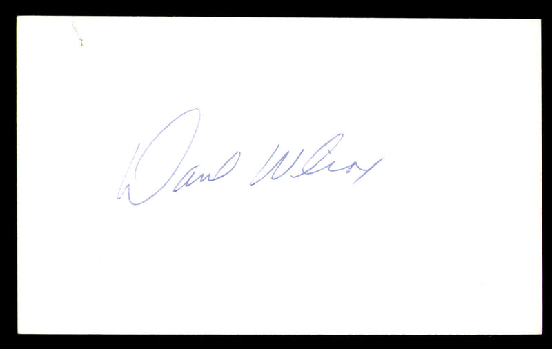 Dave Wilcox Autographed 3x5 Index Card San Francisco 49ers SKU #248578