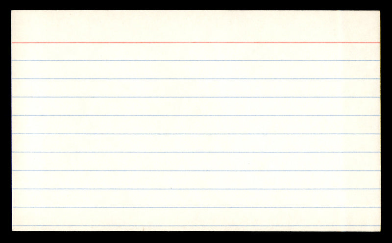 Bill Willis Autographed 3x5 Index Card Cleveland Browns SKU #248580