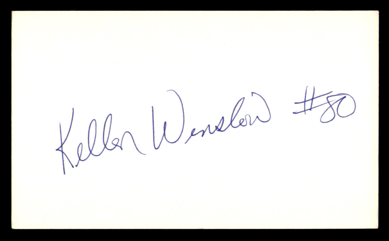 Kellen Winslow Autographed 3x5 Index Card San Diego Chargers SKU #248581