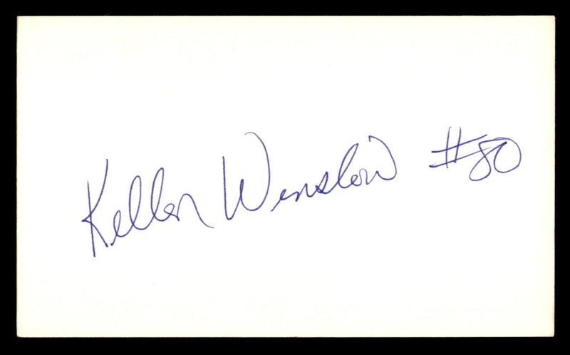 Kellen Winslow Autographed 3x5 Index Card San Diego Chargers SKU #248581