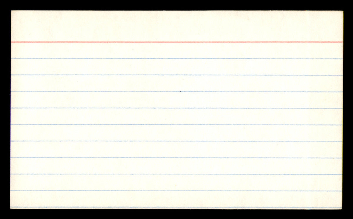 Alex Wojciechowicz Autographed 3x5 Index Card Detroit Lions SKU #248583