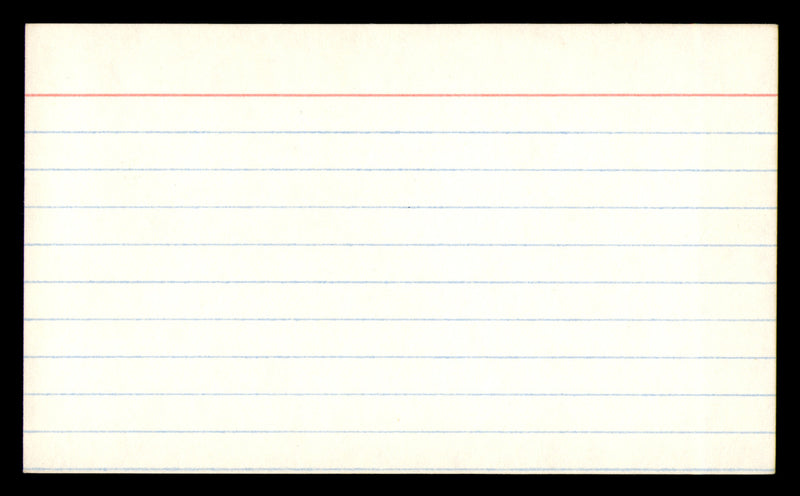 Alex Wojciechowicz Autographed 3x5 Index Card Detroit Lions SKU #248583
