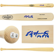 Edgar Martinez Autographed Blonde Louisville Slugger Pro Stock Baseball Bat Seattle Mariners "HOF 19" Beckett BAS Witness Stock #230598